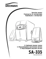 Предварительный просмотр 1 страницы GreenWave SA-335 Operation Manual