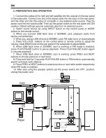 Предварительный просмотр 6 страницы GreenWave SA-335 Operation Manual