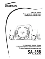 GreenWave SA-355 Operation Manual предпросмотр