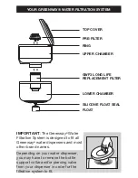 Предварительный просмотр 3 страницы Greenway Home Products GWF8 Use & Care Manual