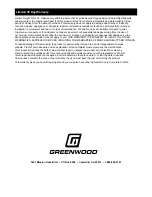 Preview for 12 page of Greenwood 4 GALLON HOME & GARDEN
BACKPACK SPRAYER Owner'S Manual & Safety Instructions