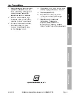 Preview for 3 page of Greenwood 94661 Owner'S Manual & Safety Instructions