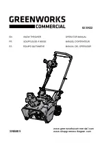 Preview for 2 page of GreenWorks Commercial 82SN22 Operator'S Manual