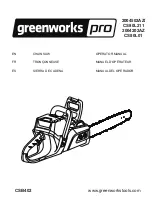 GreenWorks Pro 2004202AZ Operator'S Manual preview