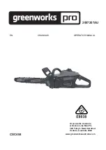 Preview for 3 page of GreenWorks Pro 2007207AU Operator'S Manual