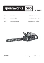 GreenWorks Pro 2015502CT Operator'S Manual preview