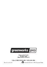 Preview for 21 page of GreenWorks Pro 2202602 Owner'S Manual