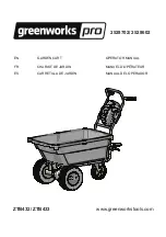 GreenWorks Pro 2528602 Operator'S Manual предпросмотр