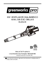 Preview for 19 page of GreenWorks Pro BL80L00 Owner'S Manual