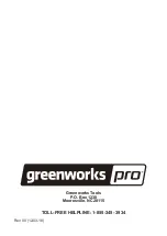 Предварительный просмотр 13 страницы GreenWorks Pro CH60A00 Owner'S Manual