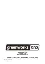 Предварительный просмотр 26 страницы GreenWorks Pro CH60A00 Owner'S Manual