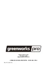 Предварительный просмотр 39 страницы GreenWorks Pro CH60A00 Owner'S Manual