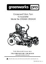 GreenWorks Pro CrossoverZ Zero Turn Manual preview
