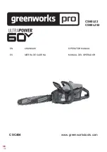 Preview for 1 page of GreenWorks Pro CS60L02 Operator'S Manual