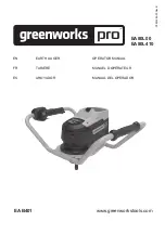 GreenWorks Pro EA80L00 Operator'S Manual предпросмотр