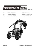 GreenWorks Pro GPW2700 Operator'S Manual предпросмотр