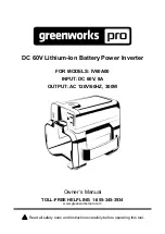 Preview for 1 page of GreenWorks Pro IV60A00 Owner'S Manual