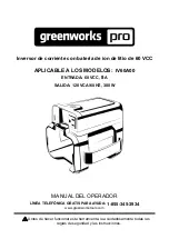 Предварительный просмотр 22 страницы GreenWorks Pro IV60A00 Owner'S Manual