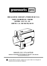 Предварительный просмотр 12 страницы GreenWorks Pro IV80A00 Owner'S Manual