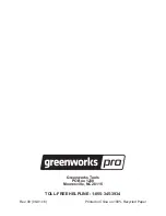 Предварительный просмотр 13 страницы GreenWorks Pro LB60A00 Owner'S Manual