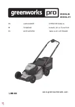 GreenWorks Pro LMB455 Operator'S Manual preview