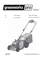 GreenWorks Pro MO60L05 Operator'S Manual preview