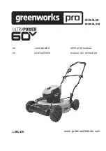 Preview for 1 page of GreenWorks Pro MO60L08 Operator'S Manual