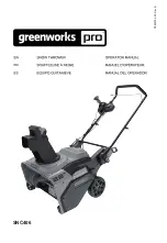 GreenWorks Pro SNC406 Operator'S Manual preview