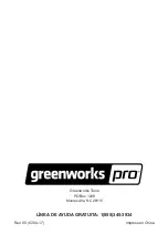 Предварительный просмотр 50 страницы GreenWorks Pro SS60L00 Owner'S Manual