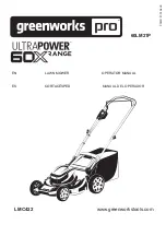 Предварительный просмотр 2 страницы GreenWorks Pro UltraPower 60X Series Operator'S Manual