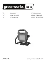 GreenWorks Pro WL60A00 Operator'S Manual preview