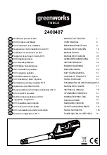 GreenWorks Tools 2400407 User Manual preview