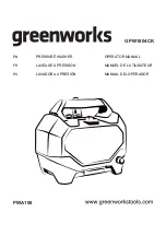 Предварительный просмотр 2 страницы GreenWorks Tools GPW1804CK Operator'S Manual