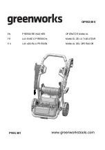 Preview for 2 page of GreenWorks Tools GPW2000 Operator'S Manual