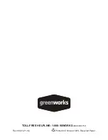 Preview for 32 page of GreenWorks 1400102 Owner'S Manual