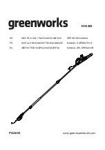 GreenWorks 1403402 Operator'S Manual предпросмотр