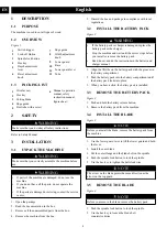 Preview for 3 page of GreenWorks 1500907 Operator'S Manual