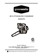 GreenWorks 2000219 Owner'S Manual preview