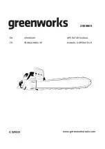 Preview for 2 page of GreenWorks 2000600 Operator'S Manual