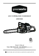 GreenWorks 2000902 Owner'S Manual preview