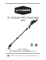 Preview for 1 page of GreenWorks 20062 Owner'S Manual