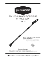 GreenWorks 20612 Owner'S Manual preview