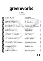 GreenWorks 2103907 Original Instructions Manual preview