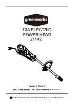 Preview for 1 page of GreenWorks 21142 Owner'S Manual