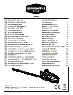 GreenWorks 22137 User Manual preview