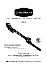 GreenWorks 22212 Owner'S Manual preview