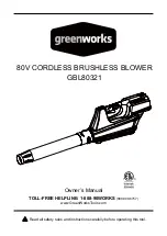 Preview for 1 page of GreenWorks 2400102 Owner'S Manual