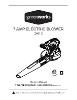 Предварительный просмотр 1 страницы GreenWorks 24012 Owner'S Manual