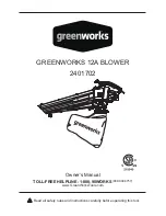 GreenWorks 2401702 Owner'S Manual предпросмотр