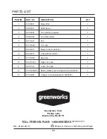 Preview for 23 page of GreenWorks 24222 Owner'S Manual